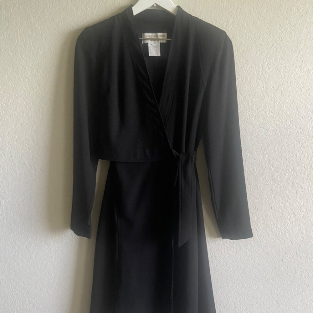 Jones New York Black Midi Dress